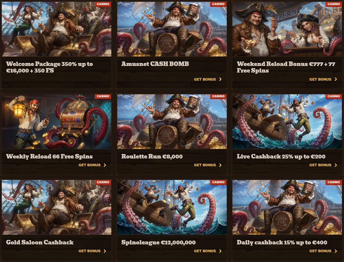 FatPirate casino bonus