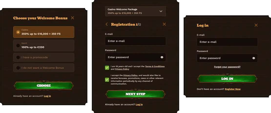 FatPirate registration and login